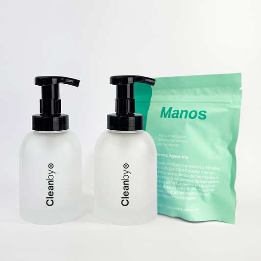 Jabón de manos con espumadores